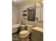 Updated bathroom with soaking tub, new toilet, and vanity at 3104 E Broadway -- # 88, Mesa, AZ 85204