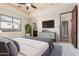 Comfortable main bedroom with neutral tones, recessed lighting, and ample natural light, creating a relaxing retreat at 3254 N Ladera Cir, Mesa, AZ 85207