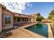 Relaxing pool area with ample patio space for entertaining at 3404 E Los Altos Rd, Gilbert, AZ 85297