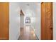 Hallway displaying stone floors and white barrel vault ceiling at 4245 E Claremont Ave, Paradise Valley, AZ 85253