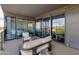 Relaxing balcony with comfortable seating and sliding glass doors offering a view of blue sky at 4422 N 75Th St # 3012, Scottsdale, AZ 85251