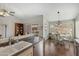 Kitchen with a breakfast nook overlooking the backyard at 6871 S Coral Gable Dr, Chandler, AZ 85249