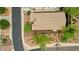 Aerial view of a house and backyard with surrounding neighborhood and streets at 7635 W Rock Springs Dr, Peoria, AZ 85383