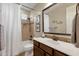 Bathroom with shower/tub combo and vanity at 7635 W Rock Springs Dr, Peoria, AZ 85383