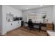 Bright office with modern cabinets, sleek countertops, and hardwood floors at 8024 E Hubbell St, Scottsdale, AZ 85257