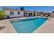 Refreshing pool surrounded by a spacious patio perfect for entertaining at 8024 E Hubbell St, Scottsdale, AZ 85257