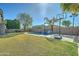 Relaxing pool area with basketball hoop and grassy area at 1383 E Prescott Pl, Chandler, AZ 85249