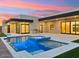Stunning backyard with pool, spa, and sunset views at 15609 E Palatial Estates Dr, Fountain Hills, AZ 85268