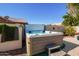 Backyard hot tub has a privacy fence and is perfect for relaxation at 18014 N 63Rd Ln, Glendale, AZ 85308