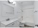 Clean bathroom with a bathtub, vanity, and mirror at 18202 N Cave Creek Rd # 241, Phoenix, AZ 85032