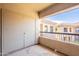 Private patio featuring additional storage with views of the community at 19700 N 76Th St # 2072, Scottsdale, AZ 85255