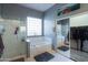 Elegant bathroom with soaking tub, walk-in shower, and large closet at 22488 N Mulligan Dr, Maricopa, AZ 85138