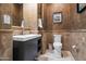 Updated bathroom with modern vanity and tile flooring at 23238 N 94Th Pl, Scottsdale, AZ 85255