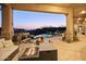 Relaxing patio with fire pit and stunning sunset views at 23238 N 94Th Pl, Scottsdale, AZ 85255