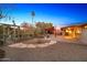 Backyard with garden, flagstone path, and gravel at 2444 E Del Rio Dr, Tempe, AZ 85282