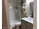 Clean bathroom with a shower/tub combo and updated vanity at 31016 N 42Nd Way, Cave Creek, AZ 85331