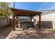 Backyard hot tub under a wooden pergola at 3132 N 15Th Ave, Phoenix, AZ 85015