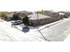 Corner lot home featuring desert landscaping, a fenced yard and shade trees in a well-kept neighborhood at 676 N 156Th Ln, Goodyear, AZ 85338