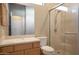 Clean bathroom with shower, toilet and vanity at 7131 E Canyon Wren Cir, Scottsdale, AZ 85266