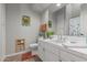 Clean bathroom with updated vanity and tiled flooring at 8540 E Mcdowell Rd # 55, Mesa, AZ 85207
