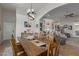Elegant dining area with a view of the living room and kitchen at 8540 E Mcdowell Rd # 55, Mesa, AZ 85207