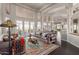 Spacious living room with access to backyard and an open floor plan at 8540 E Mcdowell Rd # 55, Mesa, AZ 85207