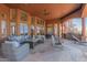 Spacious backyard patio with seating area, built-in grill, and stunning views at 8540 E Mcdowell Rd # 55, Mesa, AZ 85207