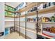 Well-stocked pantry with custom shelves and organized storage at 8900 E Palm Tree Dr, Scottsdale, AZ 85255