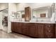 Elegant bathroom with double vanity and granite countertop at 10425 N 23Rd St, Phoenix, AZ 85028