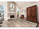 Relaxing living area with fireplace and wood floors at 10425 N 23Rd St, Phoenix, AZ 85028