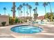 Community hot tub surrounded by palm trees at 11515 N 91 St # 238, Scottsdale, AZ 85260