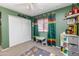 bedroom featuring natural light, a ceiling fan, closet, and an adventure themed décor at 16302 N 36Th Ave, Phoenix, AZ 85053