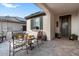 Cozy patio with wrought iron furniture, perfect for outdoor dining at 19063 N 265Th Ave, Buckeye, AZ 85396