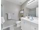 Clean bathroom, featuring a vanity with white cabinets at 19700 N 76Th St # 1112, Scottsdale, AZ 85255