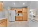 Modern kitchen with white appliances and plenty of cabinet storage at 19700 N 76Th St # 1112, Scottsdale, AZ 85255