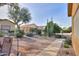 Landscaped yard with desert plants and walkway at 2409 E Antigua Dr, Casa Grande, AZ 85194