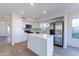 Modern kitchen with white cabinets and a kitchen island at 2438 W Gambit Trl, Phoenix, AZ 85085