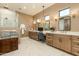 Large bathroom with double vanity and walk-in shower at 30416 N 64Th St, Cave Creek, AZ 85331