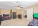 Bedroom with ceiling fan, neutral walls and carpet at 3209 W Apollo Rd, Phoenix, AZ 85041