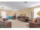 Large living room featuring matching sofas and neutral walls at 3209 W Apollo Rd, Phoenix, AZ 85041