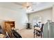 Bright bedroom with neutral walls and carpet at 937 N Kingston St, Gilbert, AZ 85233