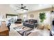 Bright living room with comfortable seating and tile floors at 937 N Kingston St, Gilbert, AZ 85233