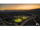 Night aerial view of park and neighborhood at 1022 E Hiddenview Dr, Phoenix, AZ 85048