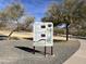 Foothill Park sign with park hours and contact info at 1022 E Hiddenview Dr, Phoenix, AZ 85048