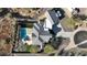 An aerial view of the house and surrounding landscape at 1410 E Blue Ridge Ct, Phoenix, AZ 85086