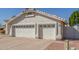 The property features a three-car garage with desert landscaping and is move-in ready at 1582 W Chicago St, Chandler, AZ 85224