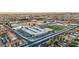 Aerial view of school and surrounding neighborhood at 1708 W Harmont Dr, Phoenix, AZ 85021