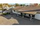 This backyard features a cozy gazebo, rock landscaping, and a covered patio, perfect for outdoor relaxation at 1708 W Harmont Dr, Phoenix, AZ 85021