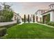 Landscaped lawn with manicured hedges at 21487 N 110Th Pl, Scottsdale, AZ 85255
