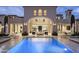 Luxury backyard oasis featuring a large pool and outdoor lounge area at 21487 N 110Th Pl, Scottsdale, AZ 85255